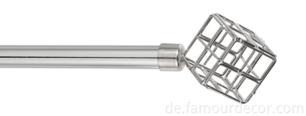 Classic magic square wrought iron curtain rod